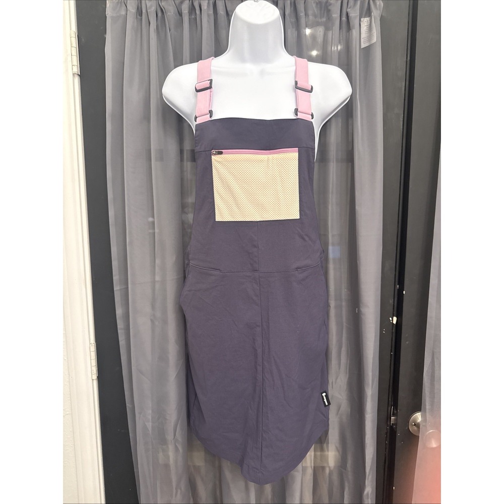 COTOPAXI Tolima Overall Dress Gray Pink Tech Hiking Apron Jumper Womens XS